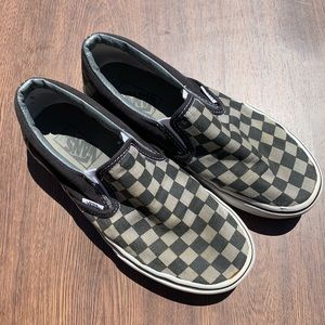 Gray Checkered Vans